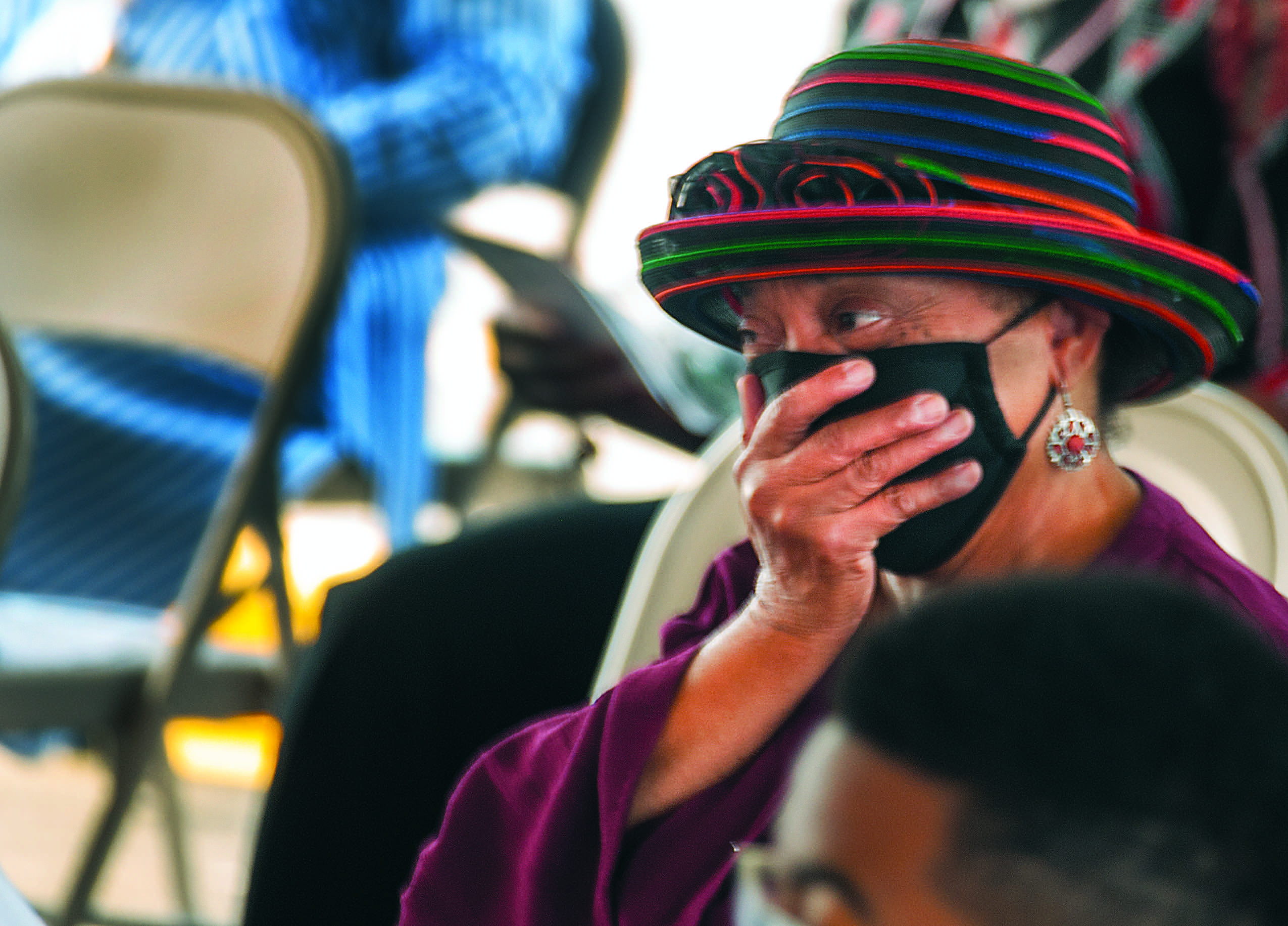  Barbara Brooks reacts to news of the medical center being named in her honor.