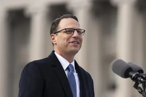 Pennsylvania's Democratic Gov. Josh Shapiro speaks at the state Capitol, Jan. 17, 2023, in Harrisburg, Pa. Shapiro — a first-term Democrat seen by his party as a rising star nationally — gave his backing to a Republican-backed school voucher proposal over the summer. School choice advocates say that makes Shapiro unique among Democratic governors and could mark an evolution in traditional alliances on school choice politics. (AP Photo/Matt Rourke, File)
