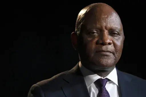 John Nkengasong, head of the U.S. President's Emergency Plan for AIDS Relief, or PEPFAR, poses for a portrait on Aug. 29, 2023, in Washington. Nkengasong spoke to The Associated Press about his experience, at a period when challenges by anti-abortion groups and House Republican have made the future of PEPFAR uncertain. (AP Photo/Mark Schiefelbein, File)