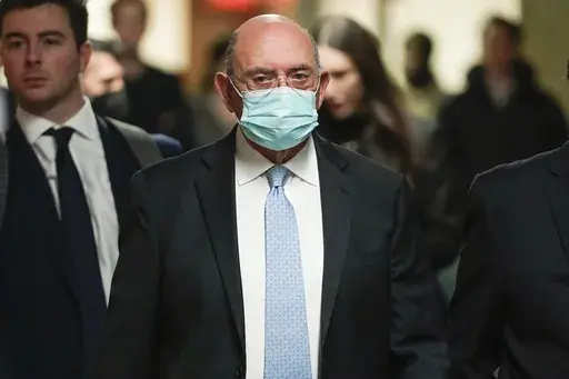 The Trump Organization's former Chief Financial Officer Allen Weisselberg arrives at a New York courtroom, Nov. 15, 2022. Manhattan prosecutors are weighing a potential perjury charge against Weisselberg, Donald Trump’s former corporate finance chief, in connection with testimony he gave in October 2023 at the ex-president’s New York civil fraud trial, two people familiar with the matter told the Associated Press. (AP Photo/Seth Wenig, File)