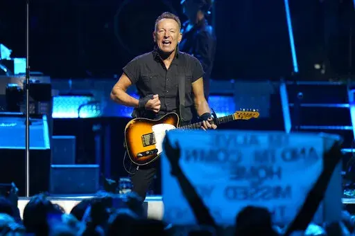 Singer Bruce Springsteen and the E Street Band perform during their 2023 tour on Wednesday, Feb. 1, 2023, at Amalie Arena in Tampa, Fla. Backstreets, a magazine and website that has served Springsteen's fans for 43 years, is shutting down, its publisher writing that he has been disillusioned by the debate over ticket prices for their hero's current tour. (AP Photo/Chris O'Meara, File)