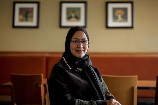 Soraya Burhani poses for a photo, Wednesday, Oct. 30, 2024, in Buford, Ga. (AP Photo/Mike Stewart)