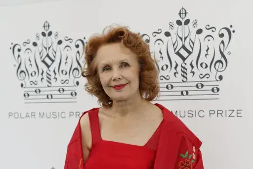 Composer Kaija Saariaho, of Finland, arrives for the Polar Music Prize ceremony, where she was named Polar Music Prize laureate Composer for 2013, at the Stockholm concert hall in Stockholm on Aug. 27, 2013. Saariaho, who wrote acclaimed works that made her the among the most prominent composers of the 21st century, died Friday, June 2, 2023, at her apartment in Paris, her family said in a statement posted on her Facebook page. She was 70. Saariaho had been diagnosed in February 2021 with gliobl