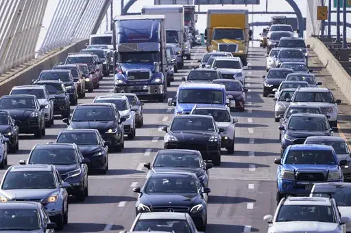 Automobile traffic jams Route 93 South, Wednesday, July 14, 2021, in Boston. More than 33 million people in the United States are driving vehicles that contain a potentially deadly threat: Airbag inflators that in rare cases can explode in a collision and spew shrapnel. (AP Photo/Charles Krupa, File)