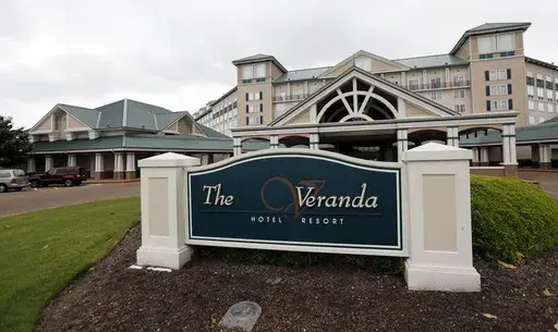 The Veranda hotel on May 13, 2014, in Tunica Resorts, Miss., one of two hotels being considered to house unaccompanied immigrant children in northwest Mississippi. The hotels were part of a Harrah's casino complex that closed in 2014. (AP Photo/Rogelio V. Solis, File)