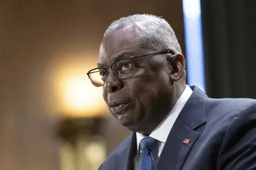 Defense Secretary Lloyd Austin testifies before a Senate Appropriations Committee on Capitol Hill in Washington, Oct. 31, 2023. (AP Photo/Manuel Balce Ceneta, File)