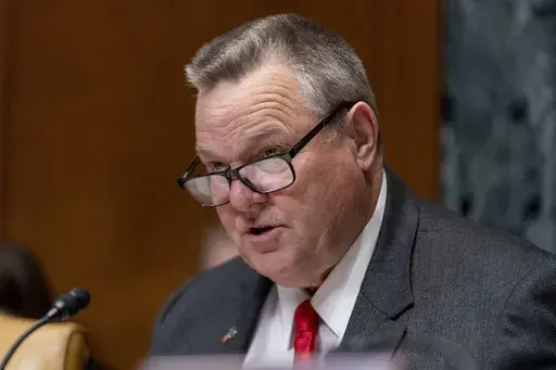 Chairman Sen. Jon Tester, D-Mont., speaks during a Senate Appropriations Subcommittee on Defense budget hearing on Capitol Hill in Washington, Tuesday, May 2, 2023. Tester is looking to win reelection in a race that could decide control of the Senate. (AP Photo/Andrew Harnik, File)