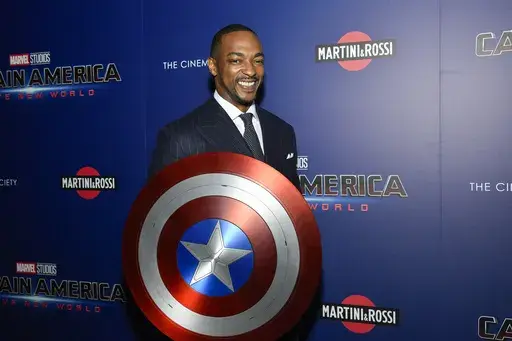 Anthony Mackie attends the special screening of "Captain America: Brave New World" on Thursday, Feb. 13, 2025, in New York. (Photo by Evan Agostini/Invision/AP)