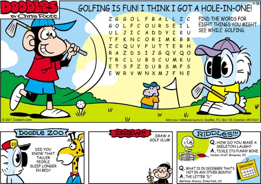 Doodles for Apr 18, 2021