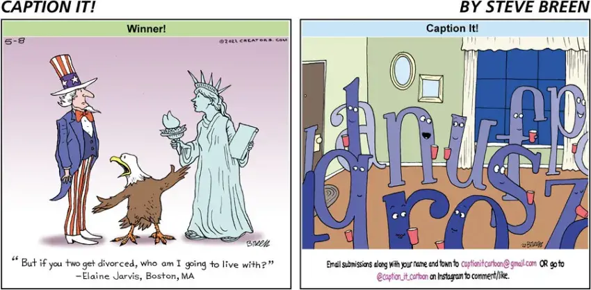 Caption It! for May 08, 2022