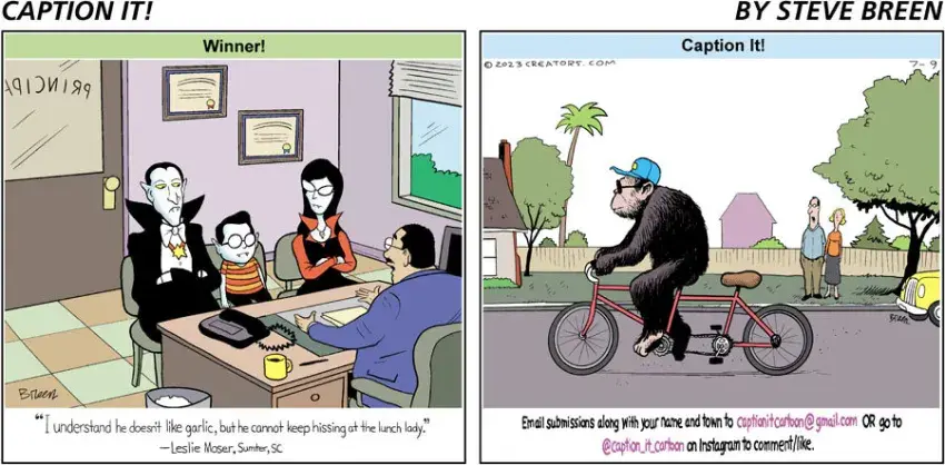 Caption It! for Jul 09, 2023