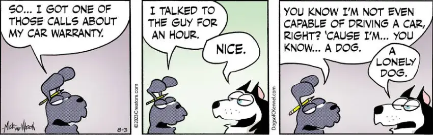Dogs of C-Kennel for Aug 03, 2023