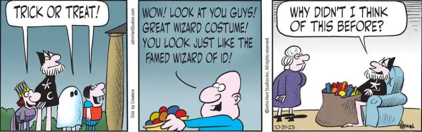 Wizard of Id for Oct 31, 2023