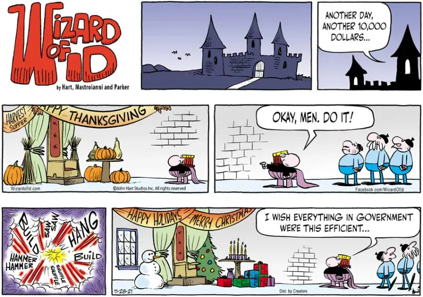 Wizard of Id for Nov 28, 2021