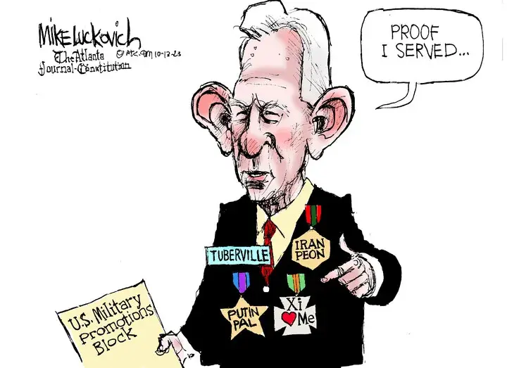 Mike Luckovich for Oct 13, 2023