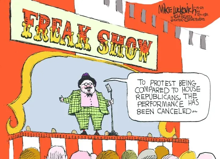 Mike Luckovich for Jan 14, 2024