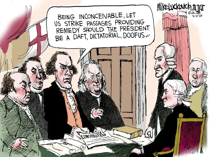 Mike Luckovich for Mar 21, 2025